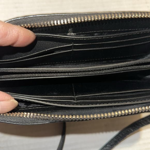 Kate Spade Black Pebbled Leather Triple Gusseted Crossbody Bag - Picture 9 of 9